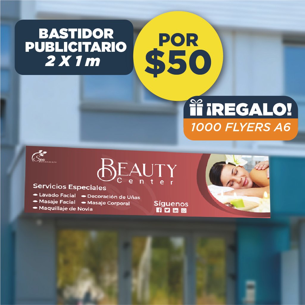 Bastidor Publicitario 2 x 1 m