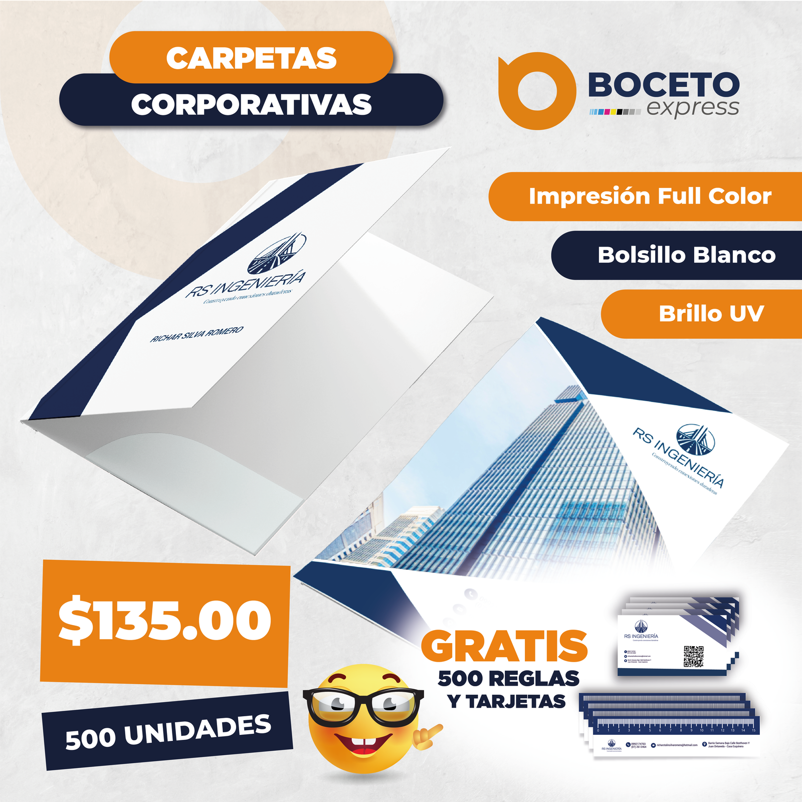 Carpetas 500 unidades